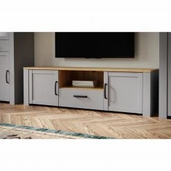 Lowboard - Eiche grau - Riviera Eiche - 166 cm breit -Esszimmer Verkaufsgeschäft 1023083500 05 1600Wx1600H