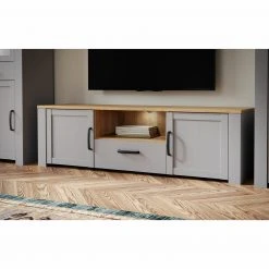 Lowboard - Eiche grau - Riviera Eiche - 166 cm breit -Esszimmer Verkaufsgeschäft 1023083500 10 1600Wx1600H