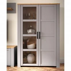 Highboardvitrine - Eiche grau - Riviera Eiche - 106 cm breit 13 Highboardvitrine - Eiche grau - Riviera Eiche - 106 cm breit -Esszimmer Verkaufsgeschäft 1023083700 05 1600Wx1600H