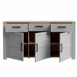 Sideboard - Eiche grau - Riviera Eiche - 166 cm breit -Esszimmer Verkaufsgeschäft 1023084100 03 1600Wx1600H