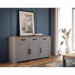 Sideboard - Eiche grau - Riviera Eiche - 166 cm breit -Esszimmer Verkaufsgeschäft 1023084100 05 1600Wx1600H