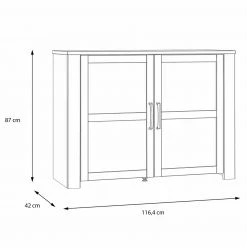 Kommode - Eiche grau - Riviera Eiche - 116 cm breit 12 Kommode - Eiche grau - Riviera Eiche - 116 cm breit -Esszimmer Verkaufsgeschäft 1023084200 06 1600Wx1600H