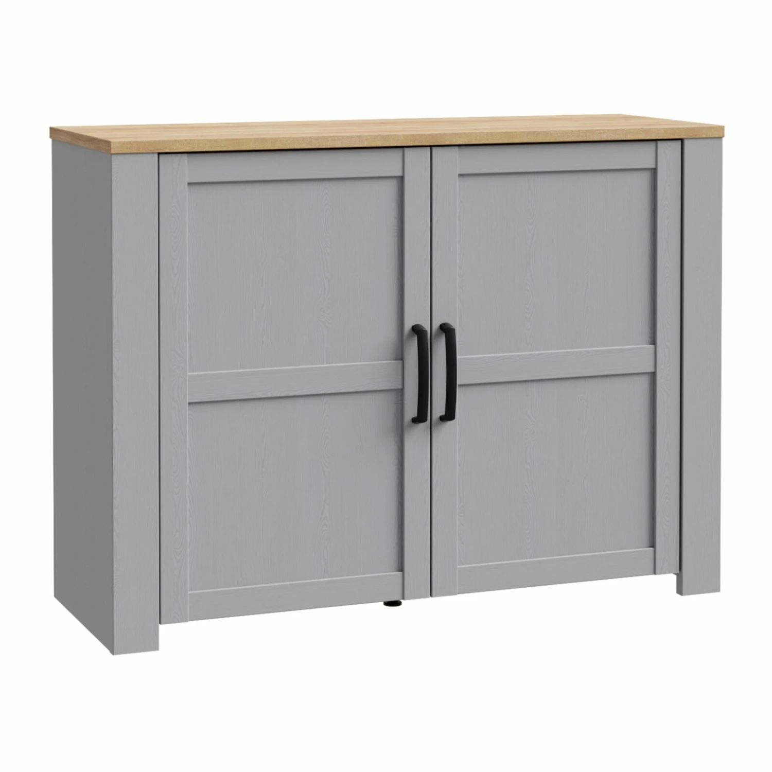 Kommode - Eiche grau - Riviera Eiche - 116 cm breit 1 Kommode - Eiche grau - Riviera Eiche - 116 cm breit