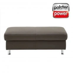 polsterpower Hocker - braun - Leder