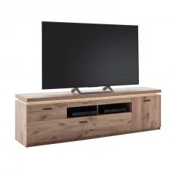 TV-Lowboard - Viking Oak - LED-Beleuchtung - 196 cm