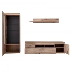 Standvitrine - Viking Oak - LED-Beleuchtung - 198 cm -Esszimmer Verkaufsgeschäft 1189007100 08 1600Wx1600H