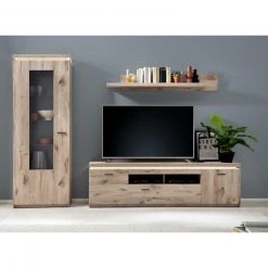 Standvitrine - Viking Oak - LED-Beleuchtung - 198 cm -Esszimmer Verkaufsgeschäft 1189007100 10 1600Wx1600H