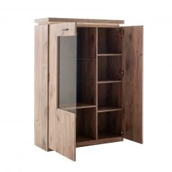 Highboard - Viking Oak - LED-Beleuchtung - 143 cm -Esszimmer Verkaufsgeschäft 1189007400 03 1600Wx1600H