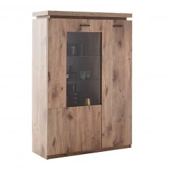 Highboard - Viking Oak - LED-Beleuchtung - 143 cm -Esszimmer Verkaufsgeschäft 1189007400 05 1600Wx1600H