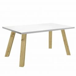 Esstisch - weiß - Asteiche - 160 cm breit