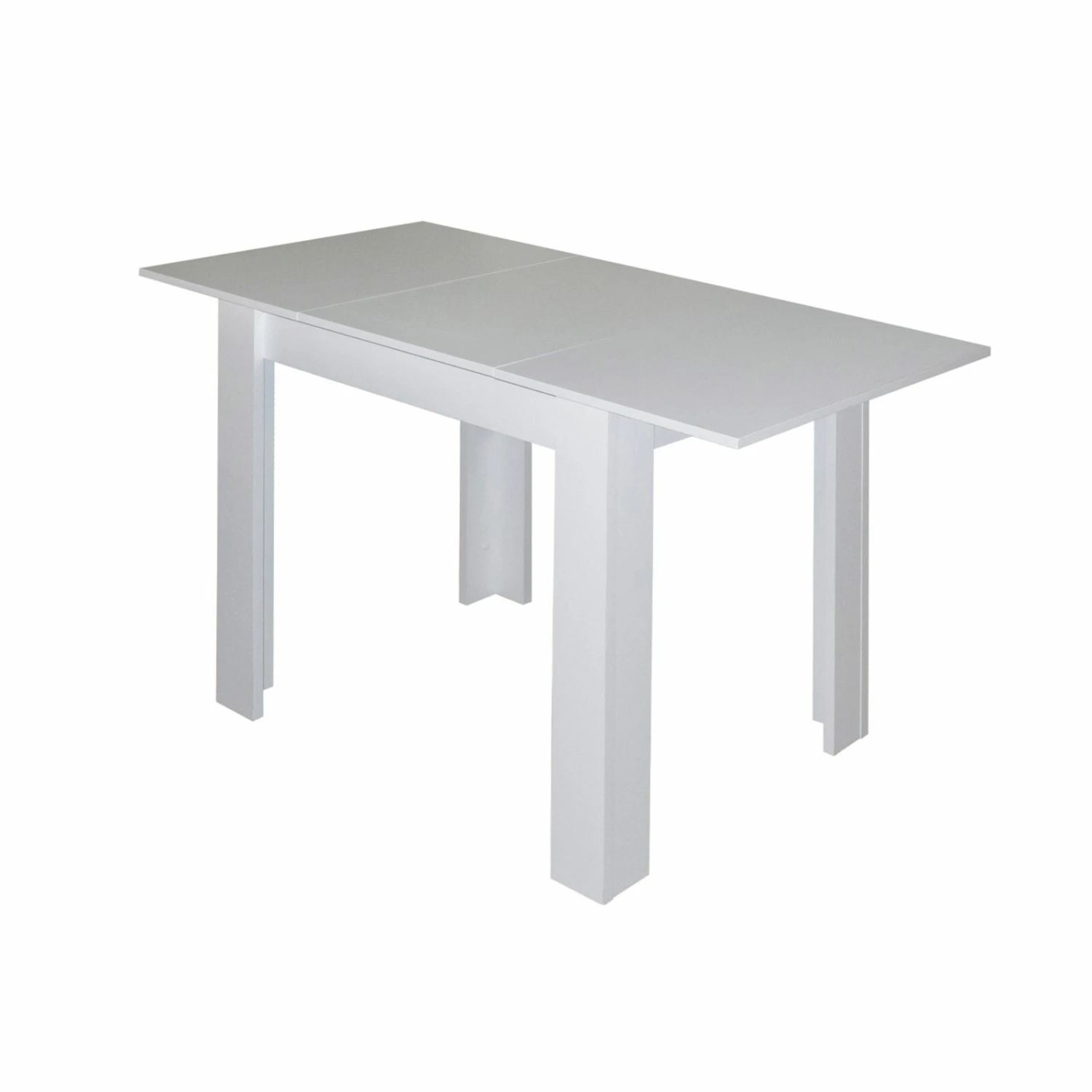 Esstisch - weiß - ausziehbar bis 120 cm 2 Esstisch - weiß - ausziehbar bis 120 cm – Bild 2