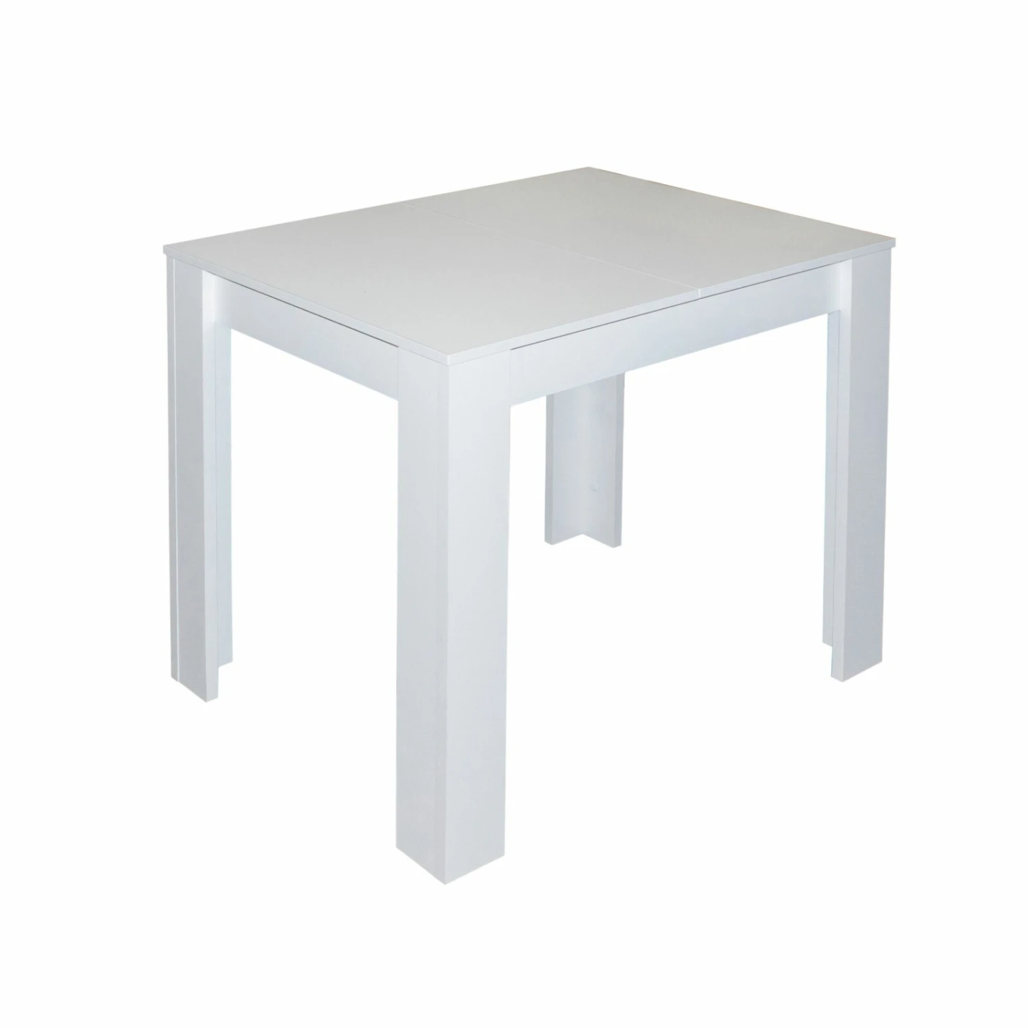 Esstisch - weiß - ausziehbar bis 120 cm 1 Esstisch - weiß - ausziehbar bis 120 cm