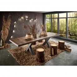 Esstisch - Zinneiche dunkel - graphit - 210x100 cm -Esszimmer Verkaufsgeschäft 1205006700 03 1600Wx1600H