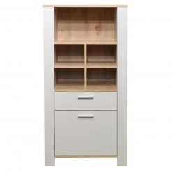 Highboard - kreidegrau - Asteiche - 63 cm -Esszimmer Verkaufsgeschäft 1205007200 04 1600Wx1600H