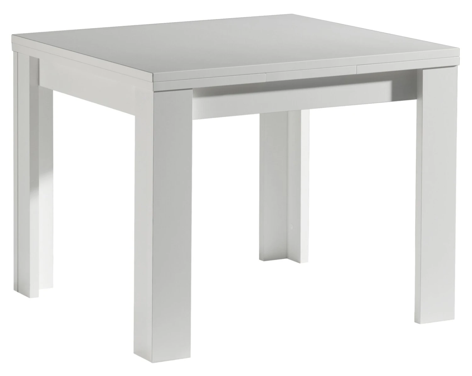 Esstisch - weiß matt - ausziehbar 1 Esstisch - weiß matt - ausziehbar