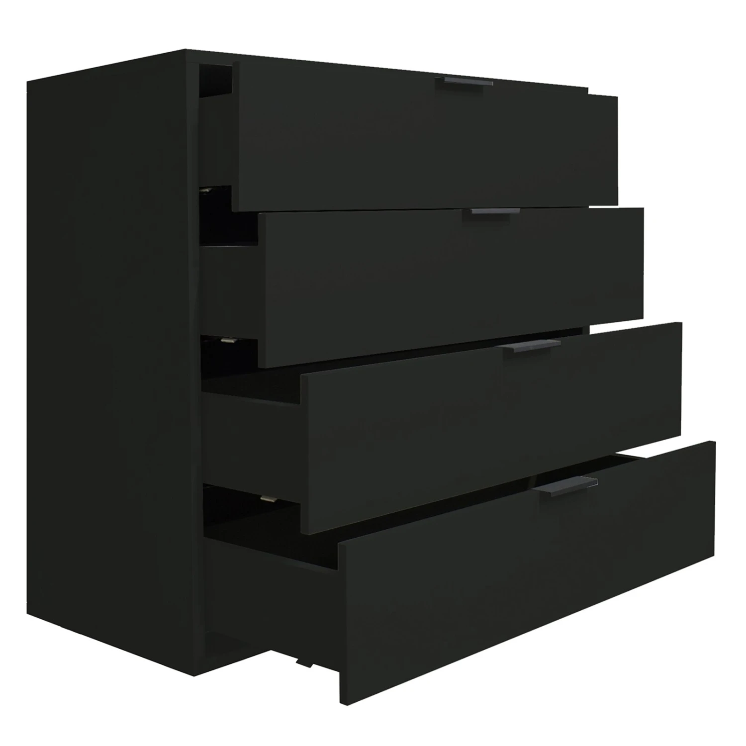 Kommode - anthrazit matt - 4 Schubkästen 6 Kommode - anthrazit matt - 4 Schubkästen – Bild 6