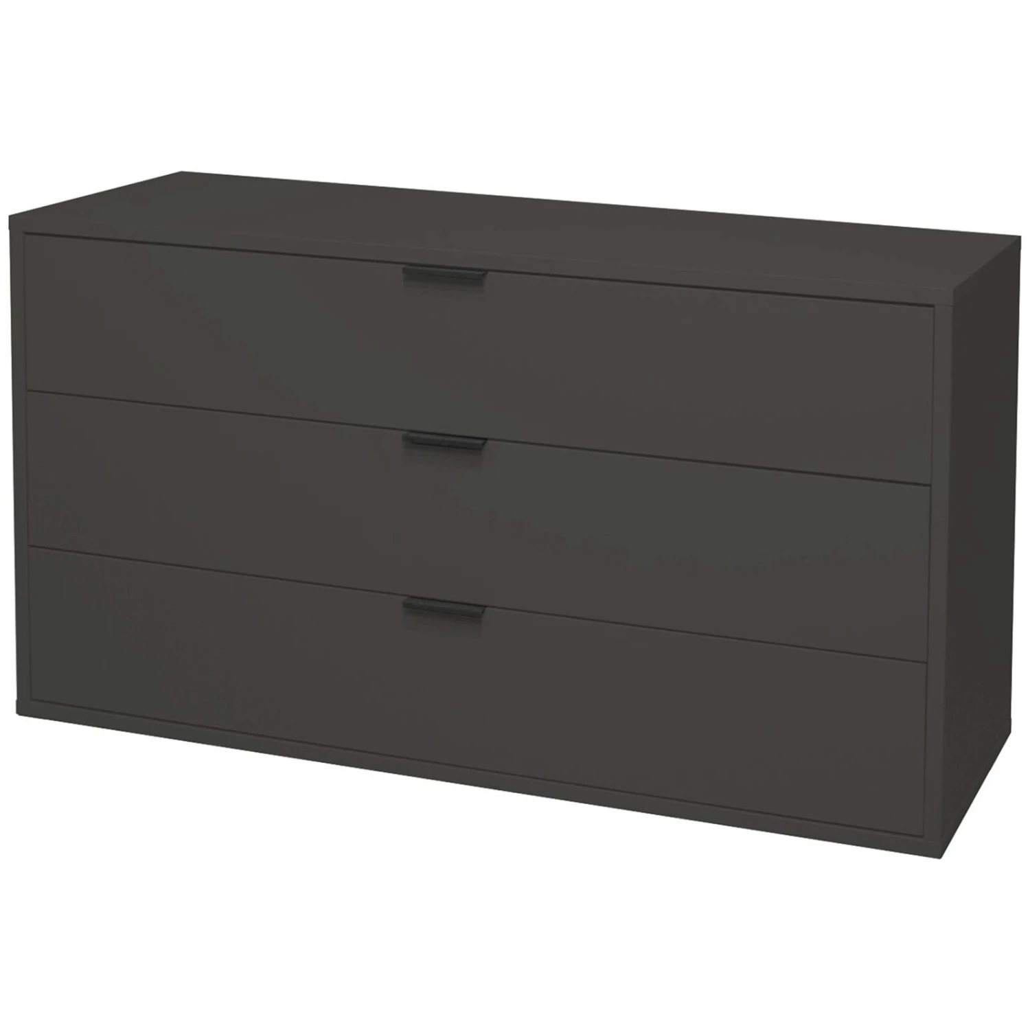 Kommode - anthrazit matt - 3 Schubkästen 3 Kommode - anthrazit matt - 3 Schubkästen – Bild 3