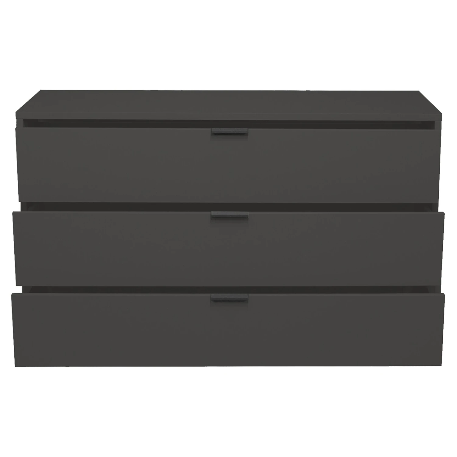Kommode - anthrazit matt - 3 Schubkästen 4 Kommode - anthrazit matt - 3 Schubkästen – Bild 4