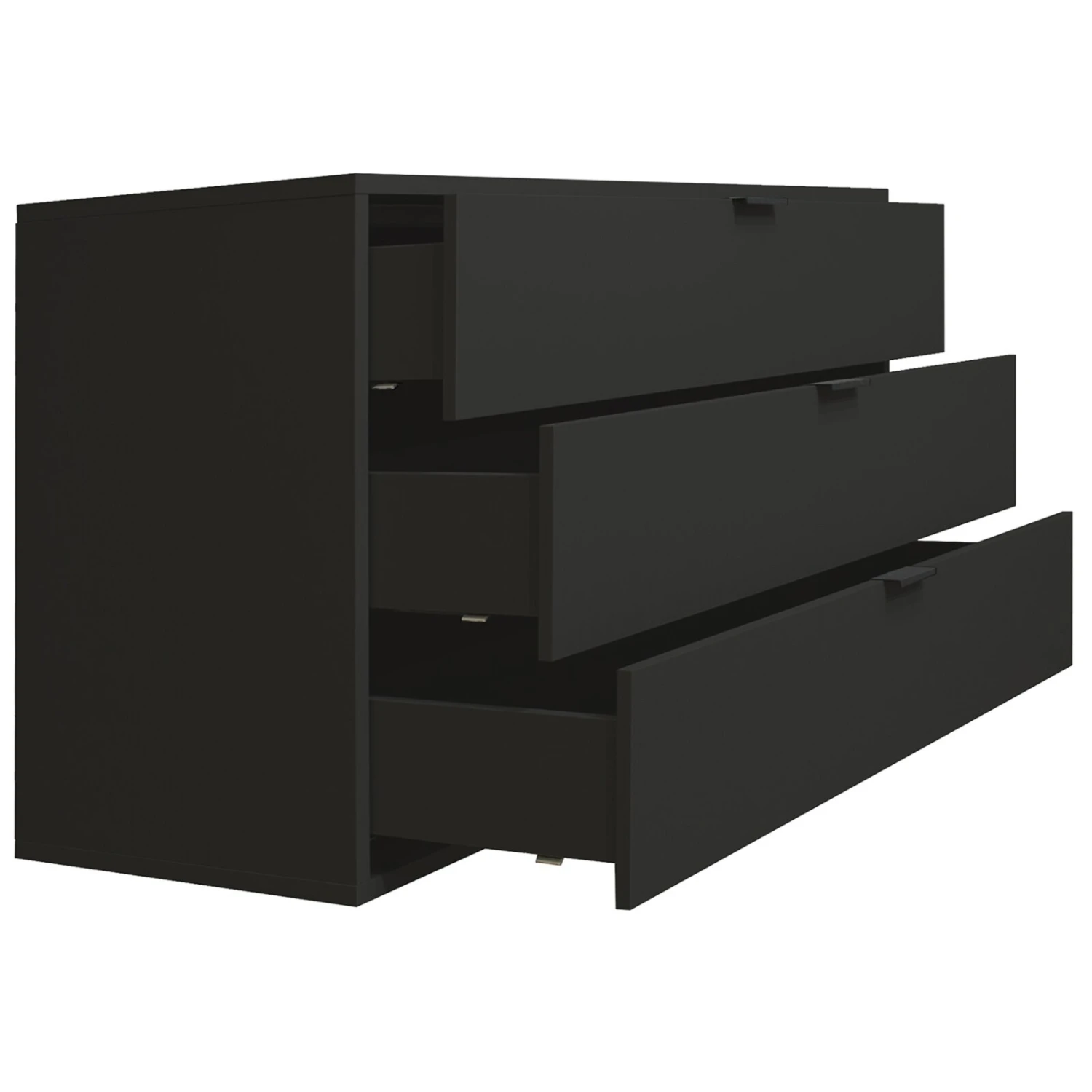 Kommode - anthrazit matt - 3 Schubkästen 6 Kommode - anthrazit matt - 3 Schubkästen – Bild 6