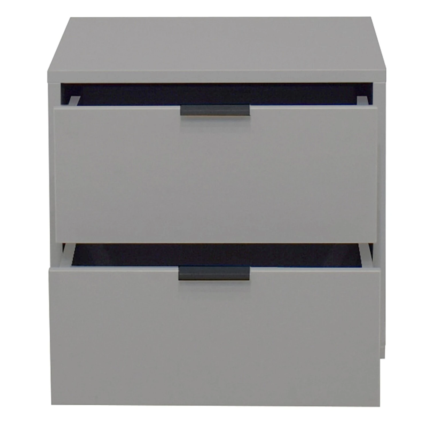 Kommode - kreidegrau - 2 Schubkästen 4 Kommode - kreidegrau - 2 Schubkästen – Bild 4