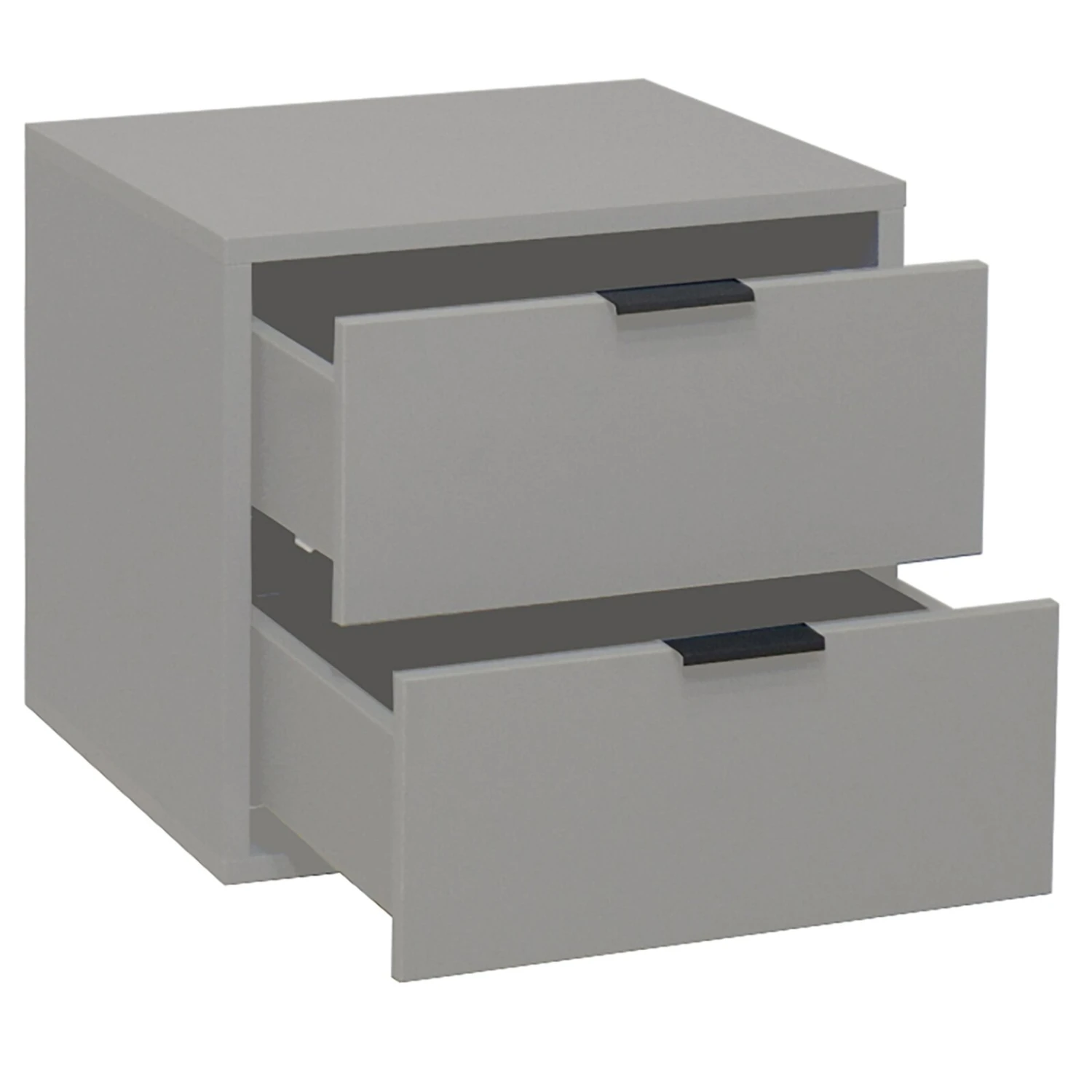 Kommode - kreidegrau - 2 Schubkästen 5 Kommode - kreidegrau - 2 Schubkästen – Bild 5