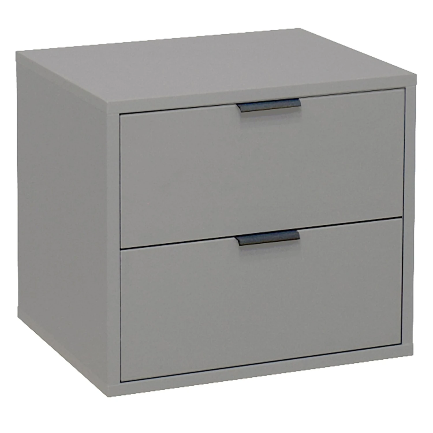 Kommode - kreidegrau - 2 Schubkästen 1 Kommode - kreidegrau - 2 Schubkästen