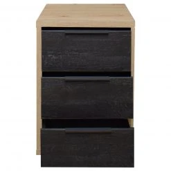 Kommode - Artisan Eiche - Flamed Wood black - 3 Schubkästen -Esszimmer Verkaufsgeschäft 1205009001 03 1600Wx1600H