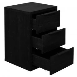 Kommode - Flamed Wood black - 3 Schubkästen -Esszimmer Verkaufsgeschäft 1205009003 04 1600Wx1600H