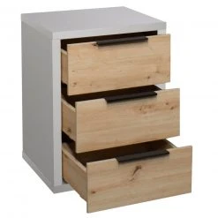 Kommode - Artisan Eiche - kreidegrau matt - 3 Schubkästen 8 Kommode - Artisan Eiche - kreidegrau matt - 3 Schubkästen -Esszimmer Verkaufsgeschäft 1205009007 04 1600Wx1600H