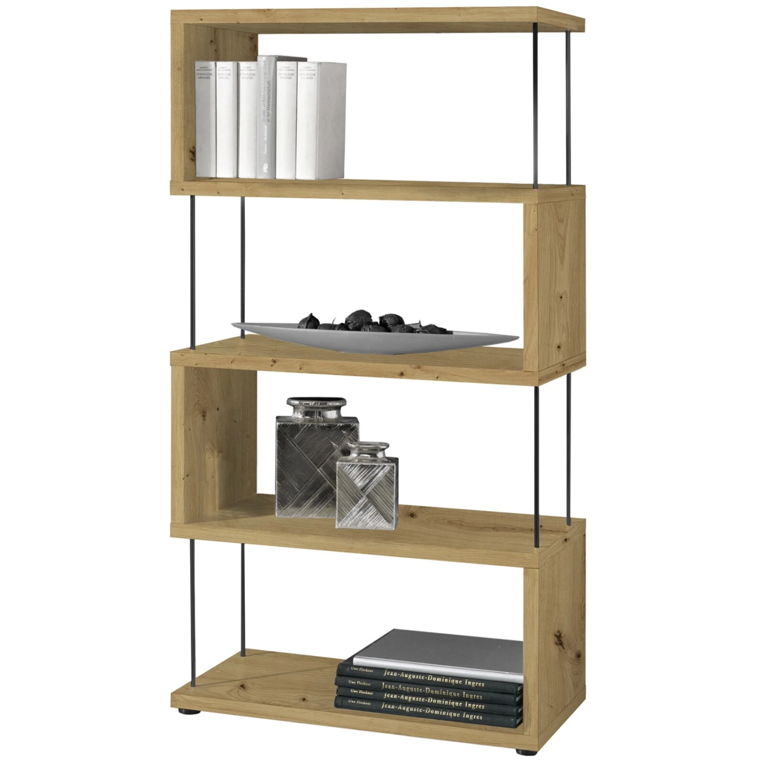 Standregal - Artisan Eiche - schwarz - 66 cm breit 2 Standregal - Artisan Eiche - schwarz - 66 cm breit – Bild 2