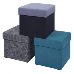 Polsterhocker - anthrazit-grau - Strukturstoff - mit Stauraum 6 Polsterhocker - anthrazit-grau - Strukturstoff - mit Stauraum -Esszimmer Verkaufsgeschäft 1206007002 03 1600Wx1600H