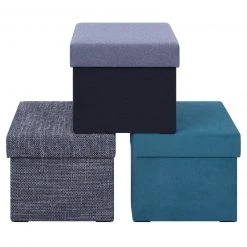 Polsterhocker - anthrazit-grau - Strukturstoff - mit Stauraum 7 Polsterhocker - anthrazit-grau - Strukturstoff - mit Stauraum -Esszimmer Verkaufsgeschäft 1206007002 04 1600Wx1600H