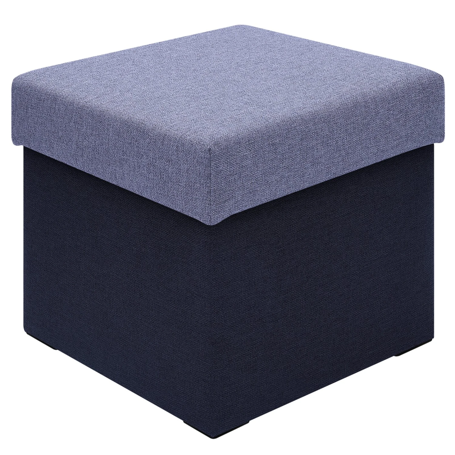 Polsterhocker - anthrazit-grau - Strukturstoff - mit Stauraum 1 Polsterhocker - anthrazit-grau - Strukturstoff - mit Stauraum