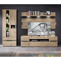 Wandpaneel - Artisan Eiche - Graphit - 202 cm -Esszimmer Verkaufsgeschäft 1226008200 04 1600Wx1600H