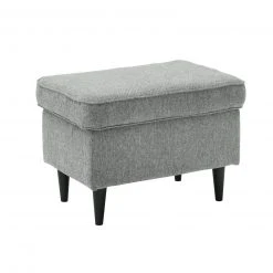Hocker - grau - Webstoff