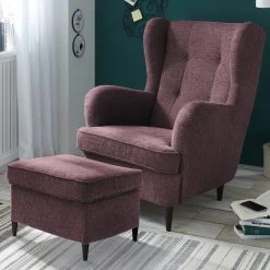 Hocker - aubergine - Webstoff -Esszimmer Verkaufsgeschäft 1227007601 03 1600Wx1600H