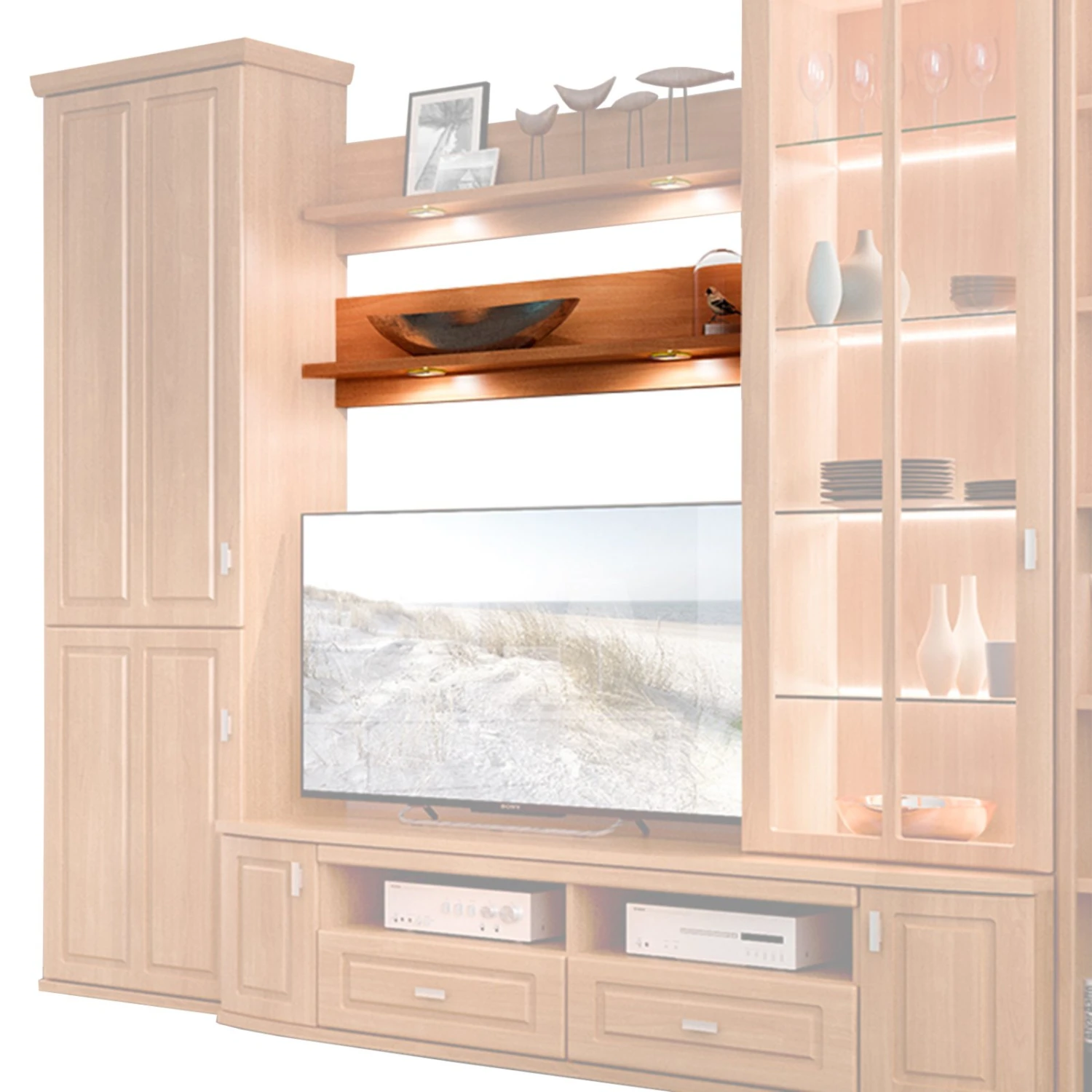 Wandboard - Kirschbaum - 120 cm 1 Wandboard - Kirschbaum - 120 cm