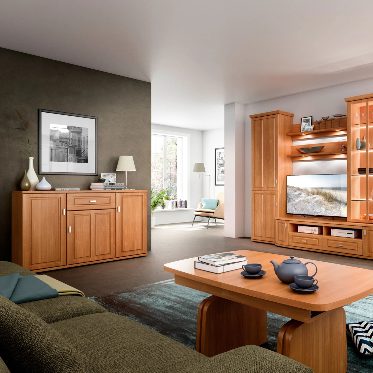 Sideboard - Kirschbaum - 150 cm breit 2 Sideboard - Kirschbaum - 150 cm breit – Bild 2