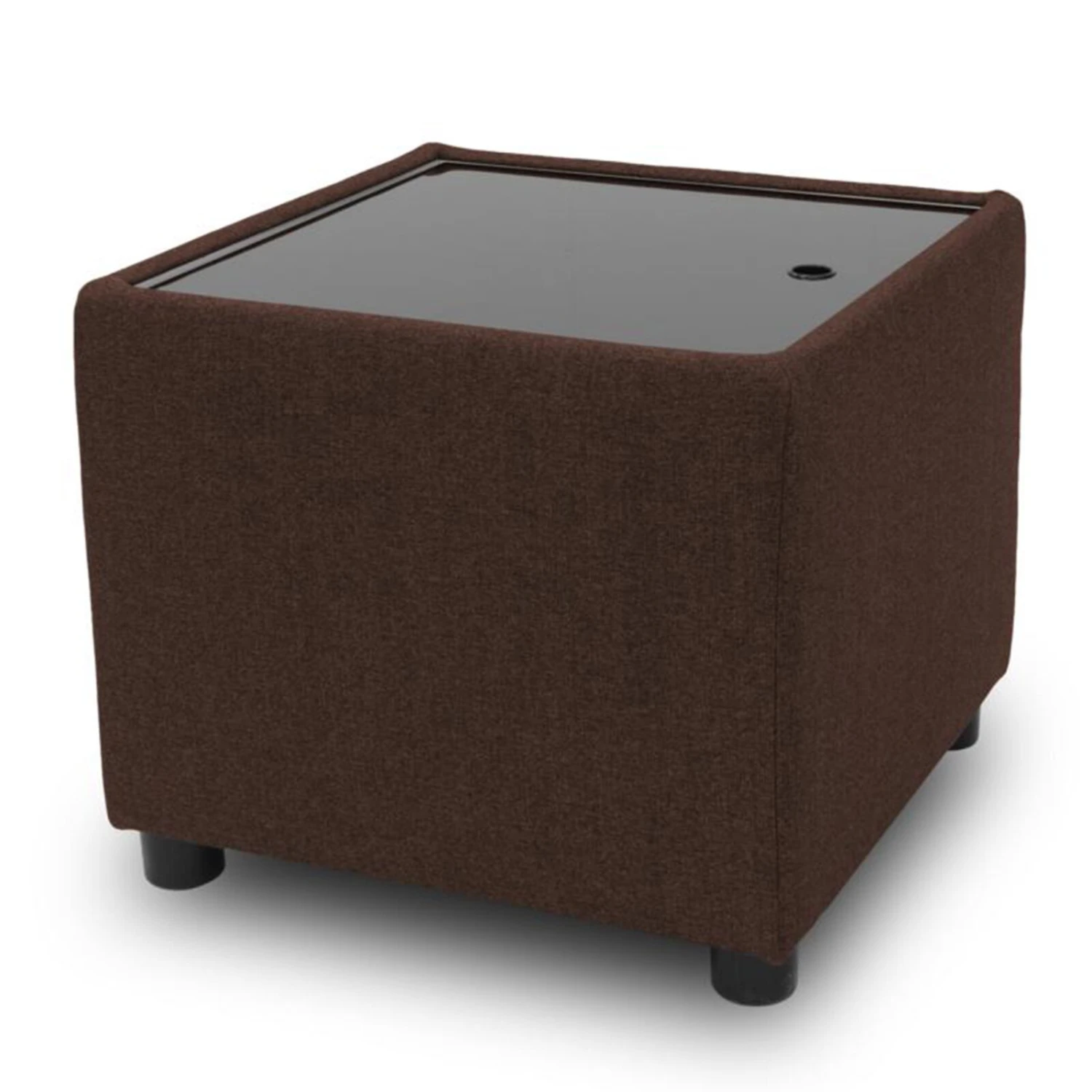 Polsterhocker - LOOKS by Wolfgang Joop - dunkelbraun - Tischfunktion 4 Polsterhocker - LOOKS by Wolfgang Joop - dunkelbraun - Tischfunktion – Bild 4