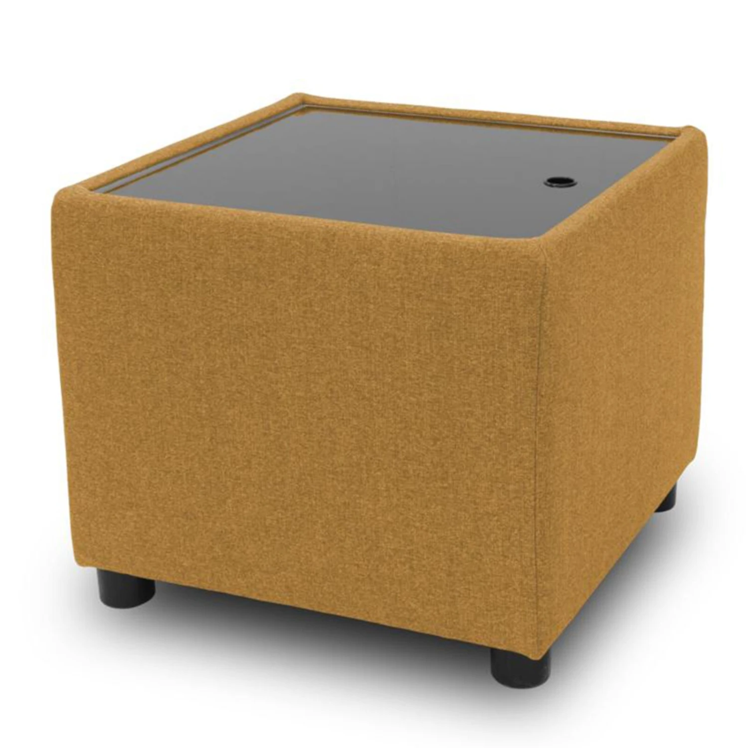 Polsterhocker - LOOKS by Wolfgang Joop - senf - Tischfunktion 4 Polsterhocker - LOOKS by Wolfgang Joop - senf - Tischfunktion – Bild 4