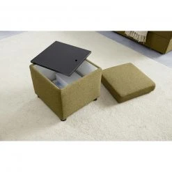 Polsterhocker - LOOKS by Wolfgang Joop - messing - Tischfunktion -Esszimmer Verkaufsgeschäft 1238007000 04 1600Wx1600H