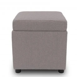 Polsterhocker - LOOKS by Wolfgang Joop - hellgrau - Tischfunktion -Esszimmer Verkaufsgeschäft 1238007001 09 1600Wx1600H