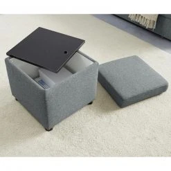 Polsterhocker - LOOKS by Wolfgang Joop - dunkelgrau - Tischfunktion -Esszimmer Verkaufsgeschäft 1238007002 06 1600Wx1600H