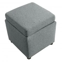 Polsterhocker - LOOKS by Wolfgang Joop - dunkelgrau - Tischfunktion -Esszimmer Verkaufsgeschäft 1238007002 09 1600Wx1600H