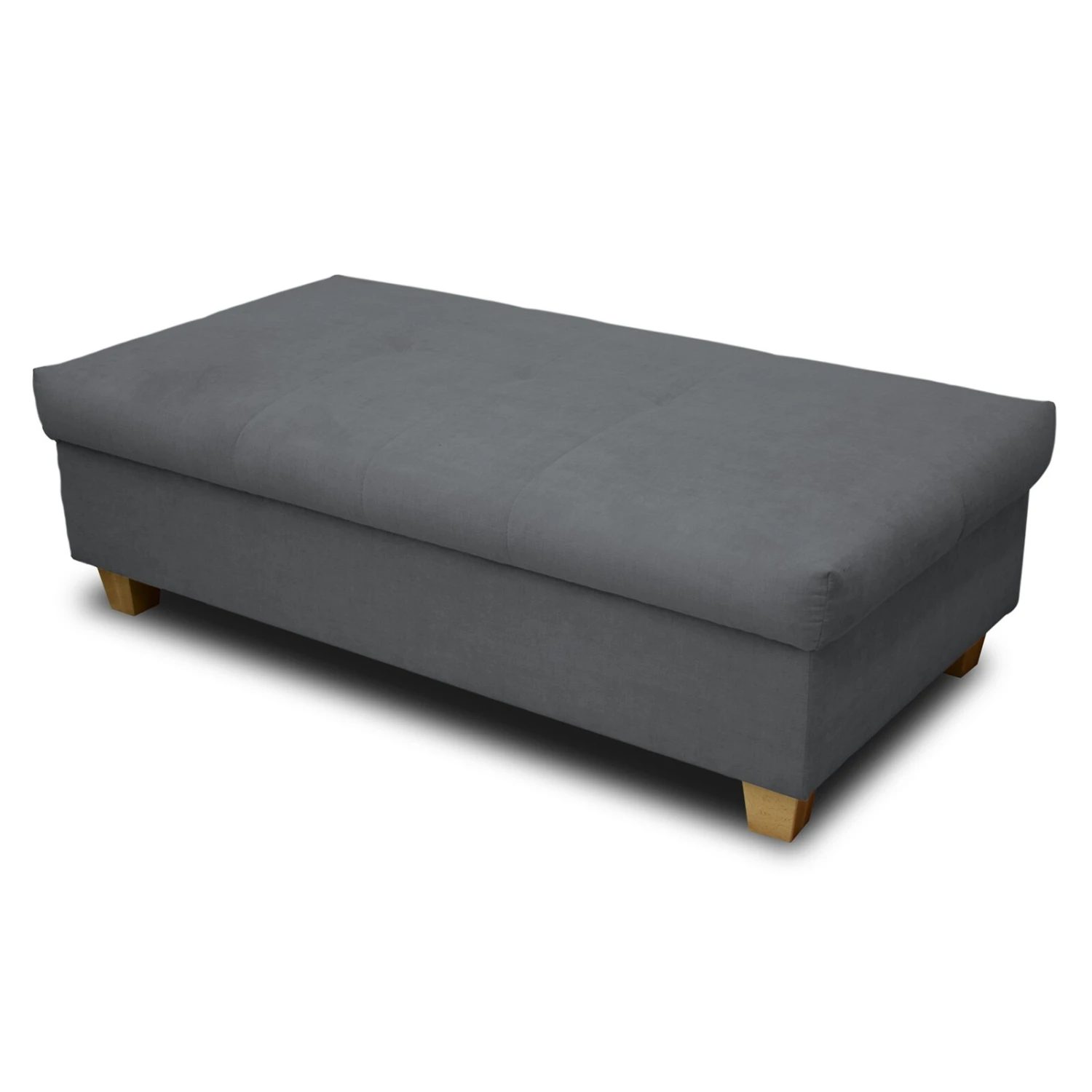 Hocker - dunkelgrau - Staukasten - 131 cm 1 Hocker - dunkelgrau - Staukasten - 131 cm