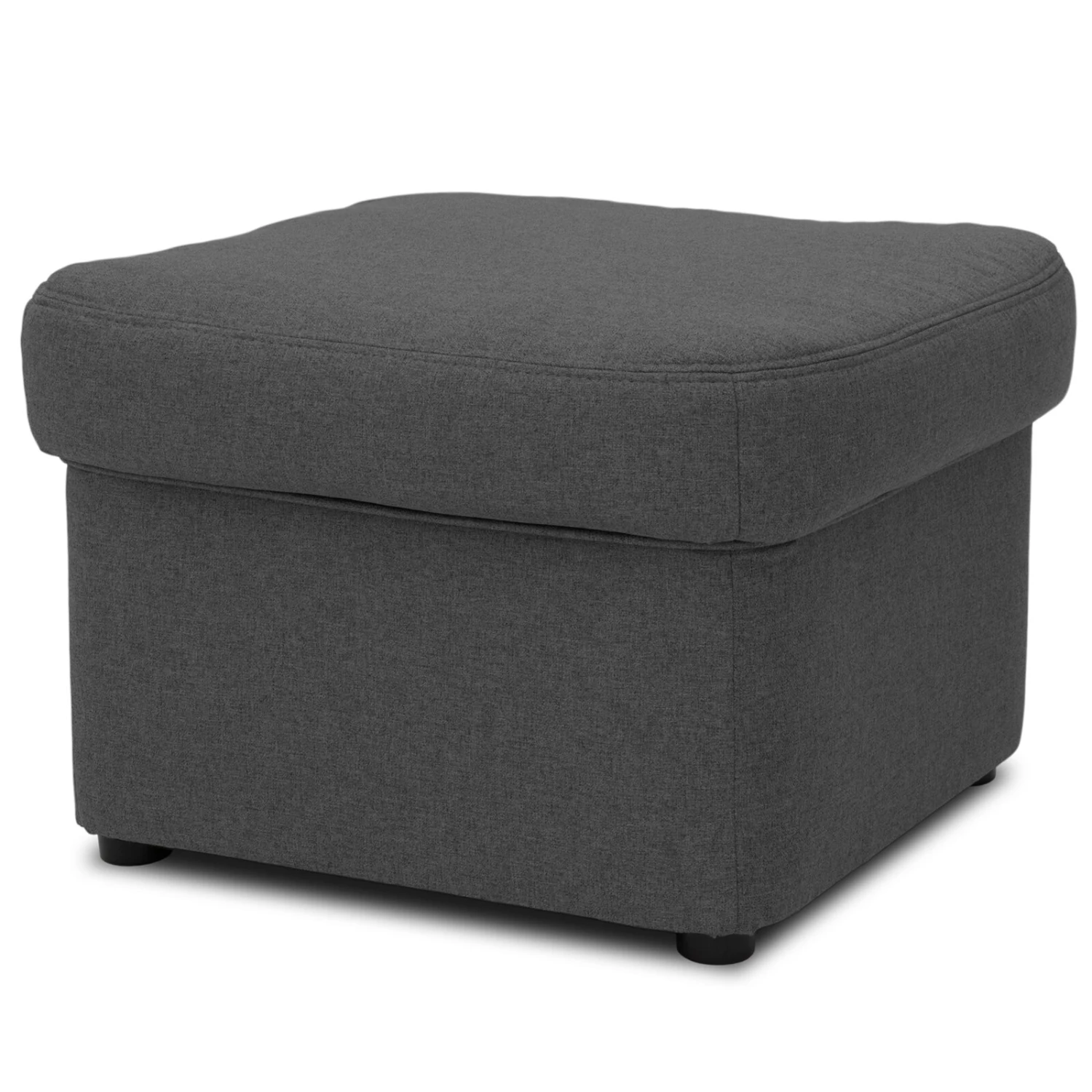 Hocker - grau - Feingewebe - 60x60 cm 1 Hocker - grau - Feingewebe - 60x60 cm