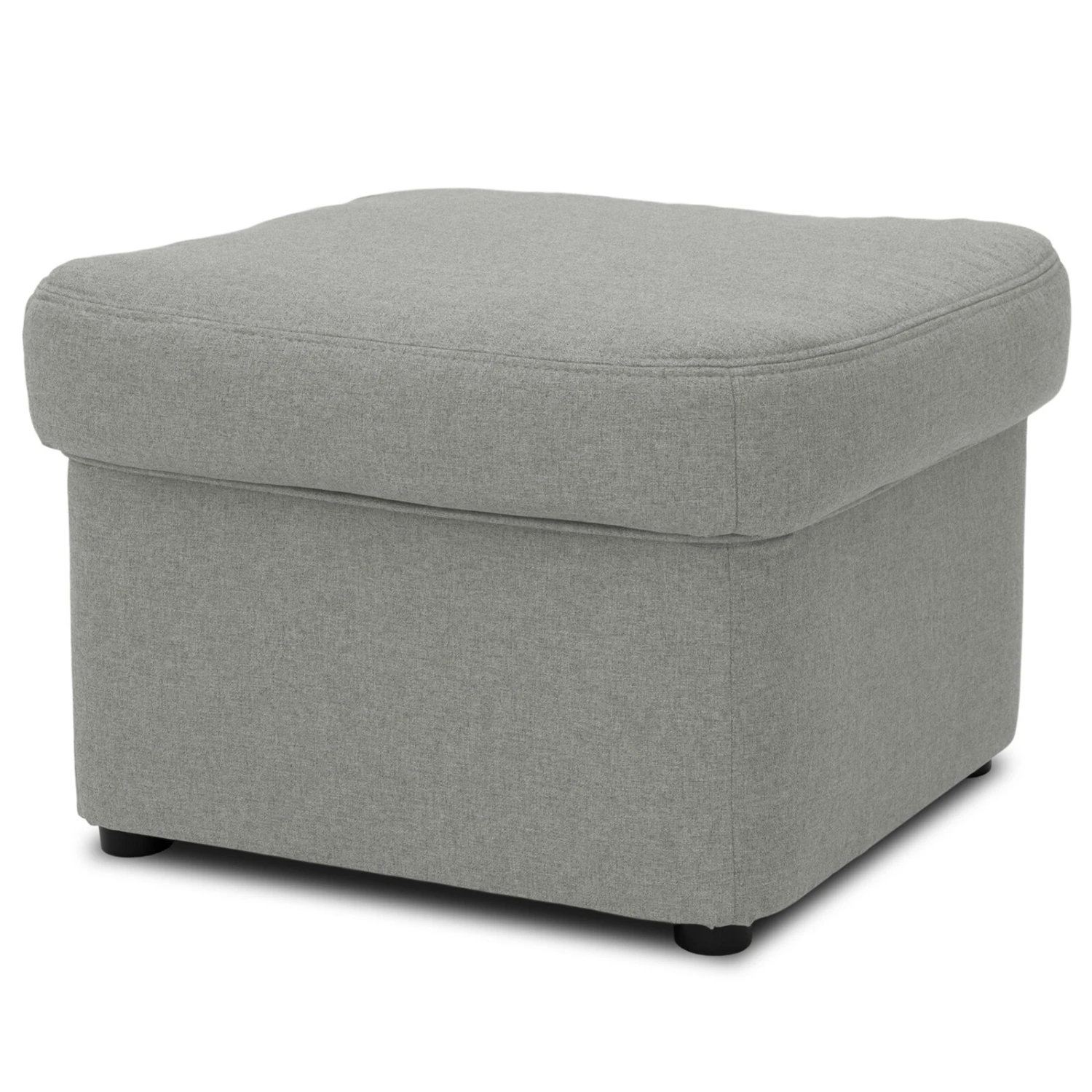 Hocker - silber - Feingewebe - 60x60 cm 1 Hocker - silber - Feingewebe - 60x60 cm