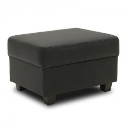 Hocker - schwarz - Kunstleder - 68 cm