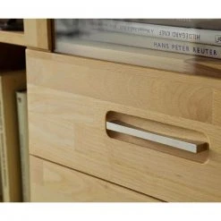 Vitrine - Kernbuche massiv geölt - 98 cm -Esszimmer Verkaufsgeschäft 1248001700 06 1600Wx1600H