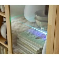 Vitrine - Kernbuche massiv geölt - 98 cm -Esszimmer Verkaufsgeschäft 1248001700 08 1600Wx1600H